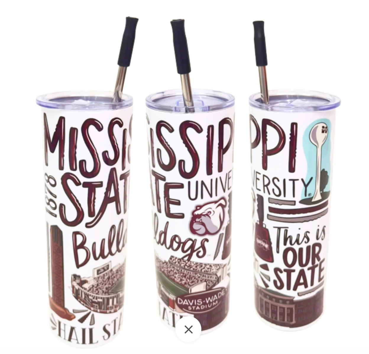 Mississippi State Icon Tumbler