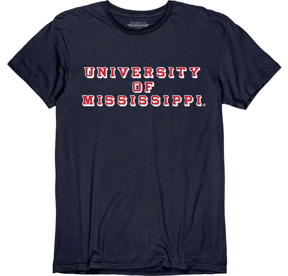 University of Mississippi Vintage Basic Tee Navy