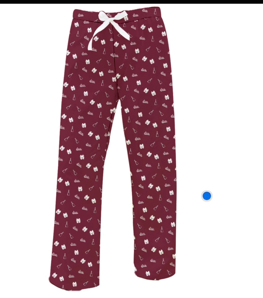 Vive La Fete Mississippi State Adult All Over Design PJ Pants