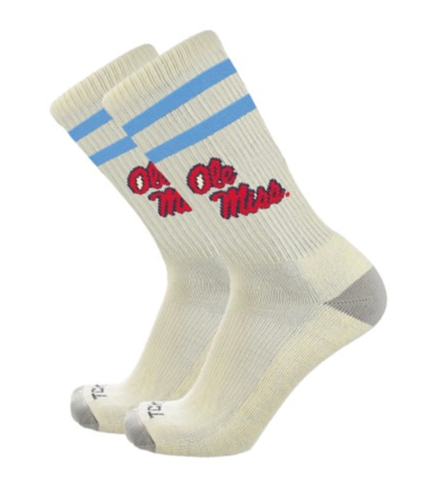 TCK Ole Miss Vintage Crew Socks