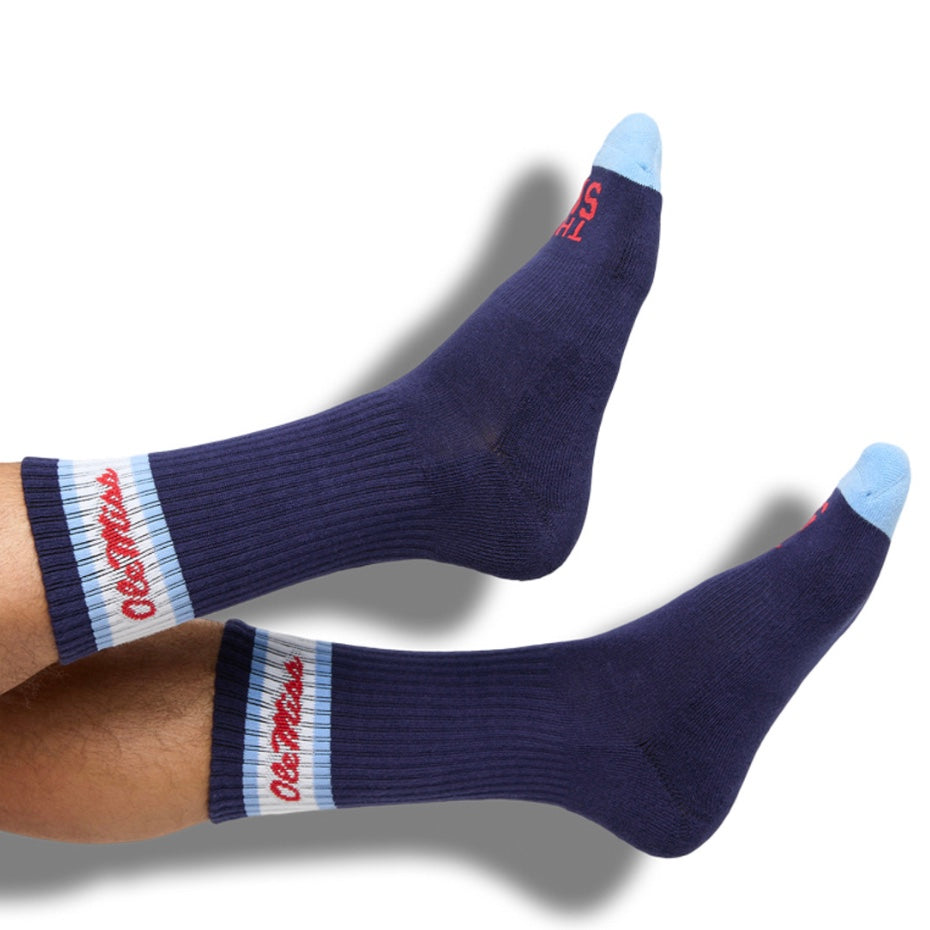 DeadSoxy Navy Retro SIP Casual Socks