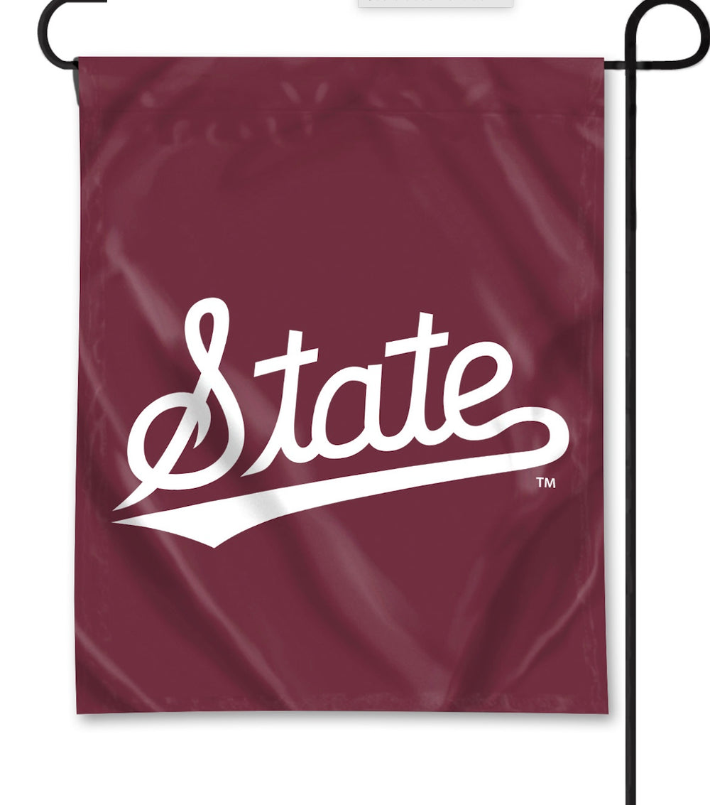 University Blanket and Flag State Script Garden Flag