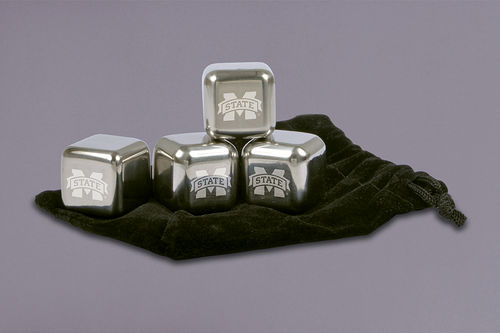Magnolia Lane Stainless Steel Ice Cubes - -Mississippi State