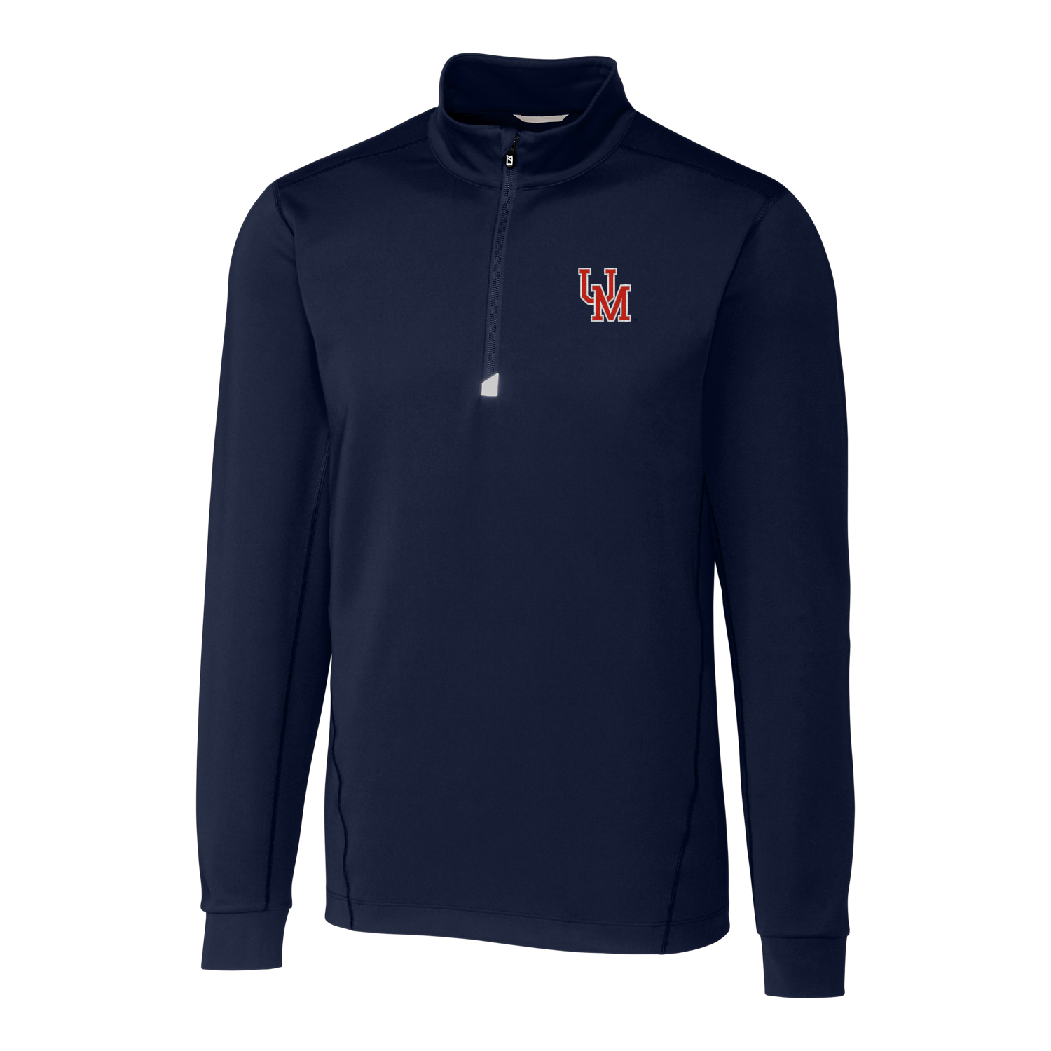 Cutter and Buck Ole Miss Traverse Navy UM Logo 1/4 Zip