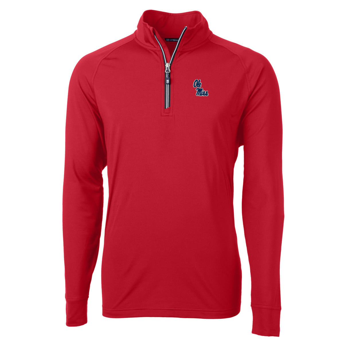 Cutter and Buck Red Eco Knit 1/4 Zip