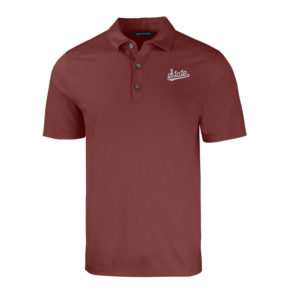 Cutter and Buck Maroon Polo with State Script