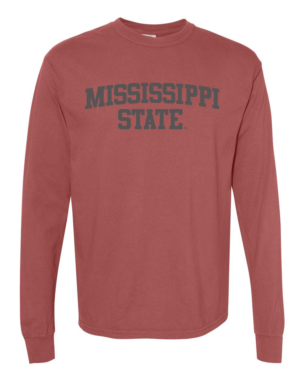 Comfort Color Maroon Mississippi State Long Sleeve Tee