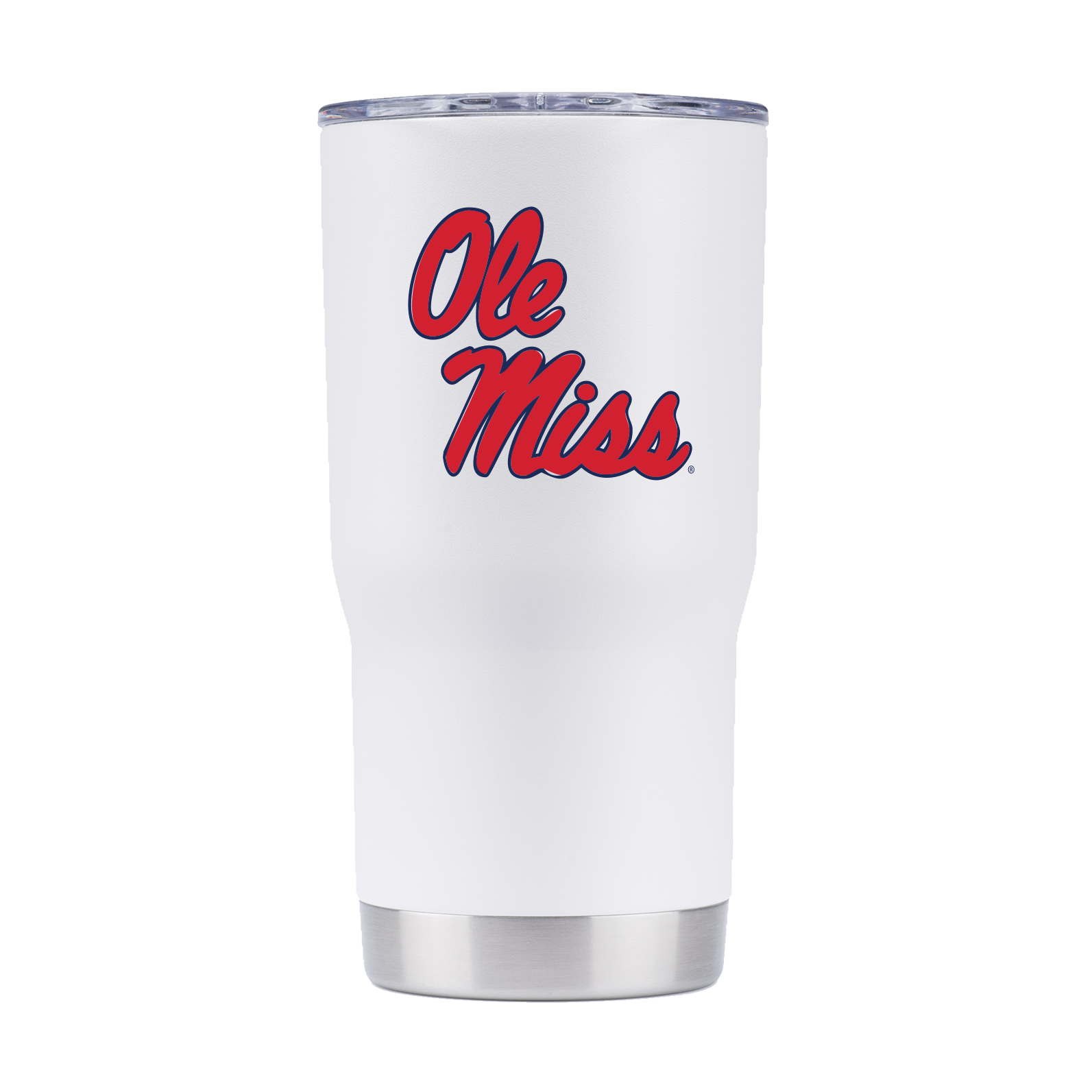 GameTime Ole Miss White 20 oz Tumbler with Ole Miss Script