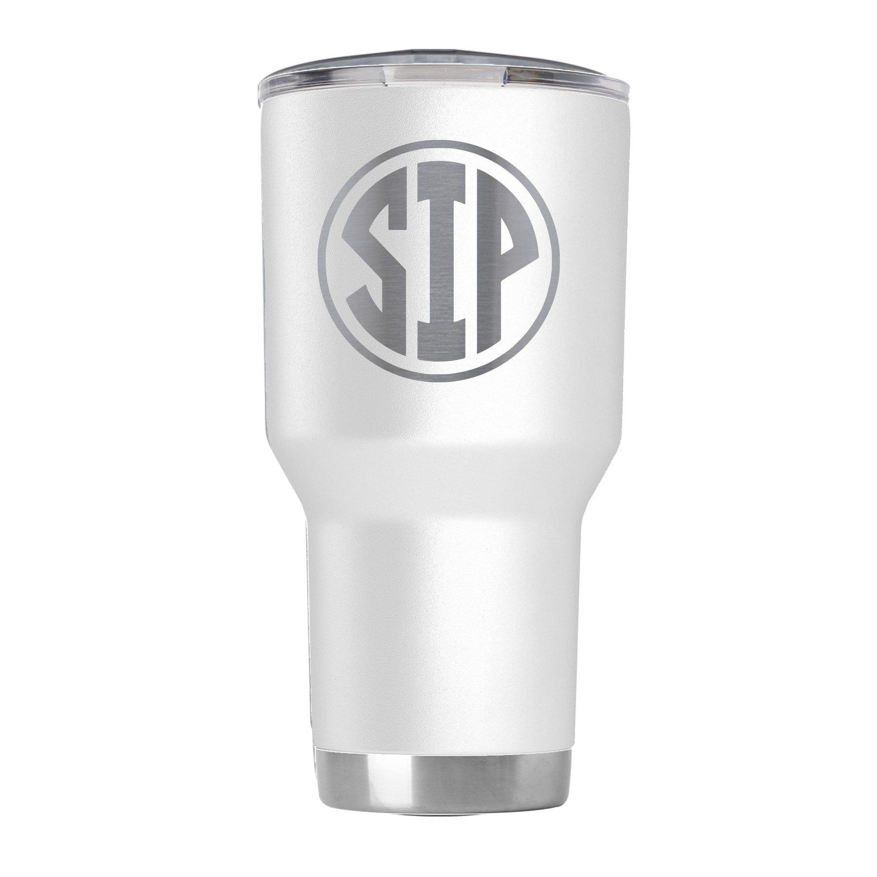 SIP Laser Etched White 30oz Tumbler Success