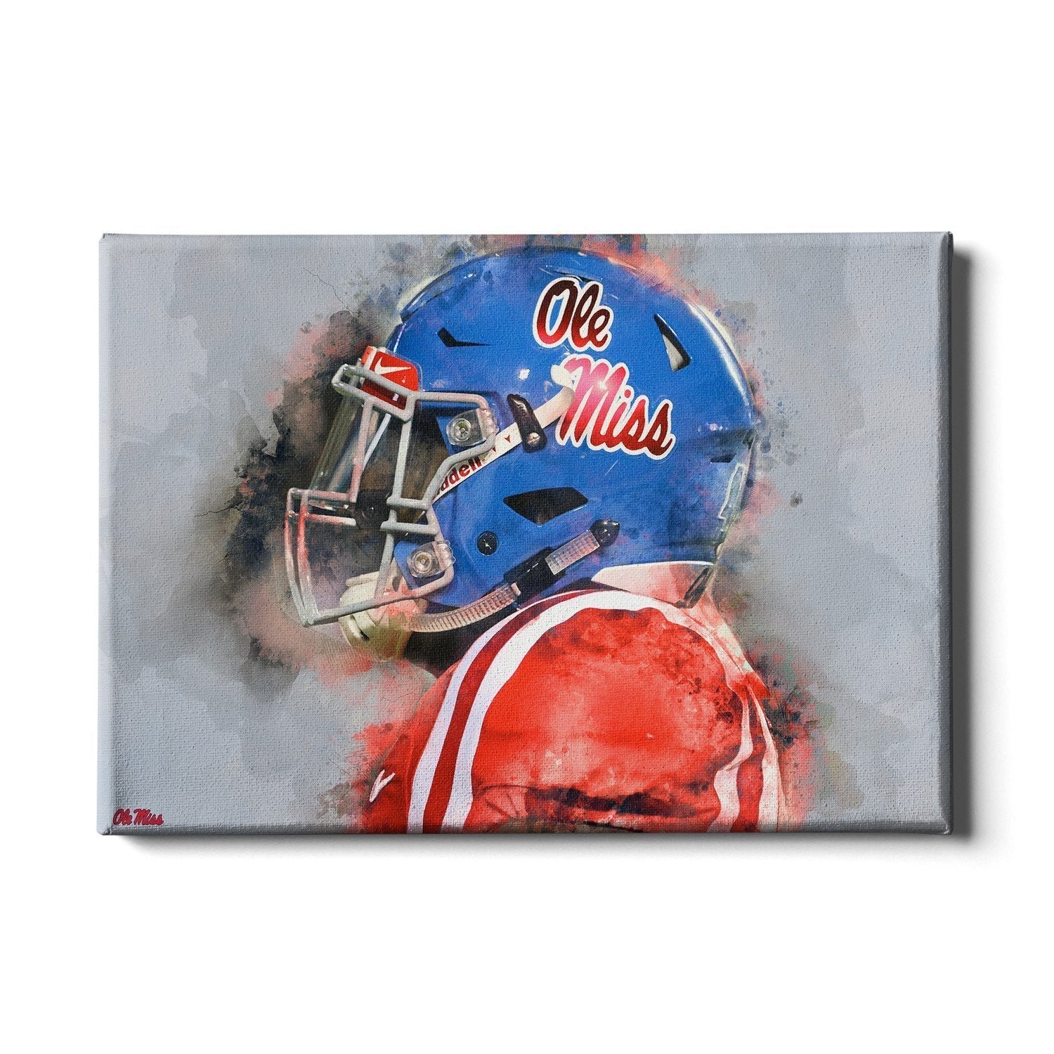 Ole Miss Watercolor Canvas - 24x16
