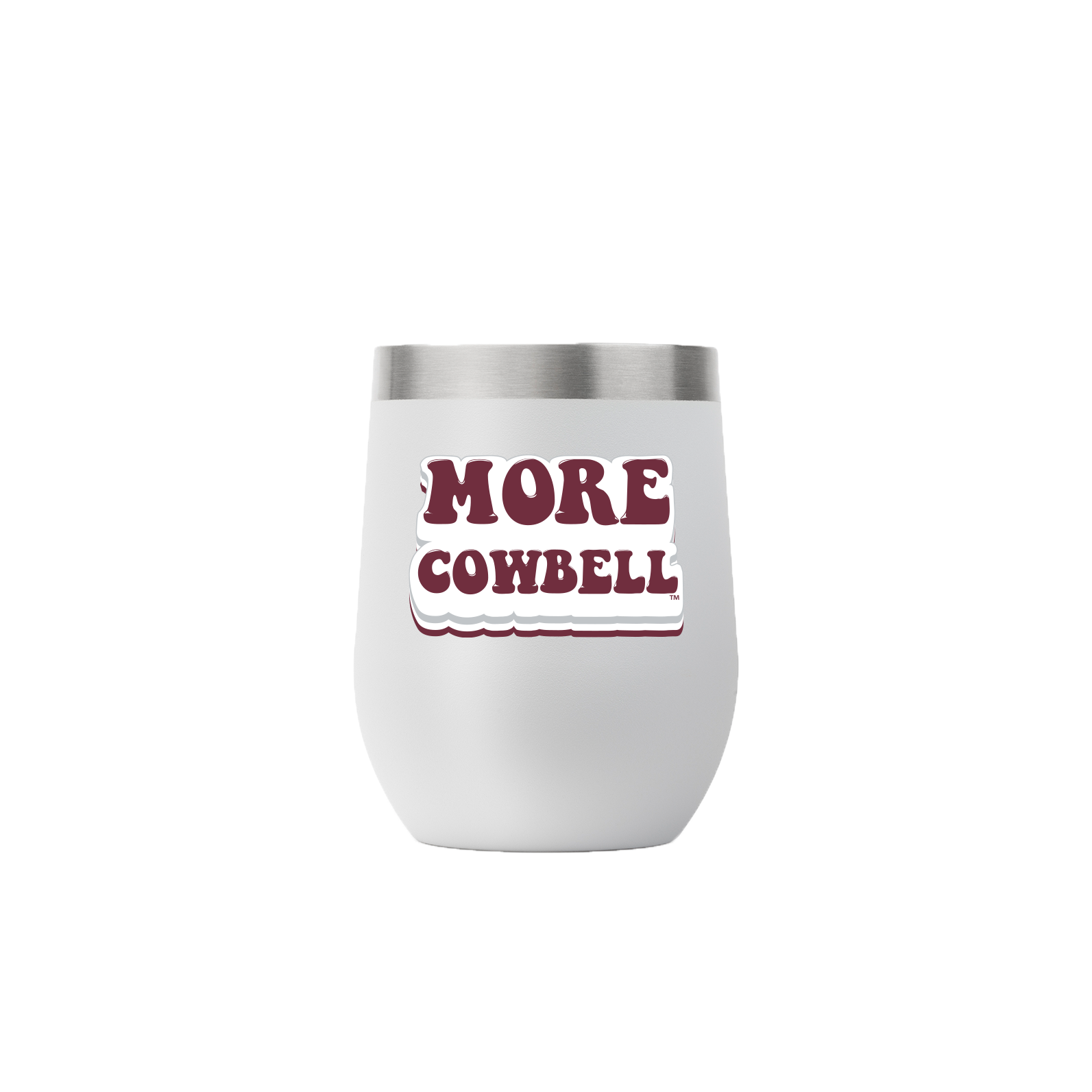 Mississippi State 12oz. Light Gray Tumbler with Bubble Font