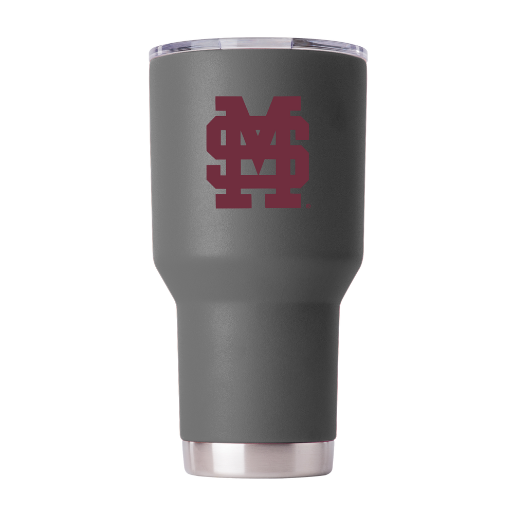 Mississippi State 30oz. Gray Tumbler Baseball