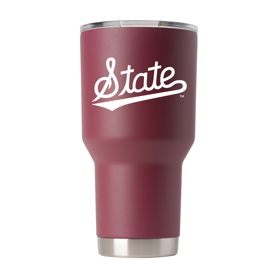 Gametime Mississippi State 30 oz. Maroon Tumbler with State Script