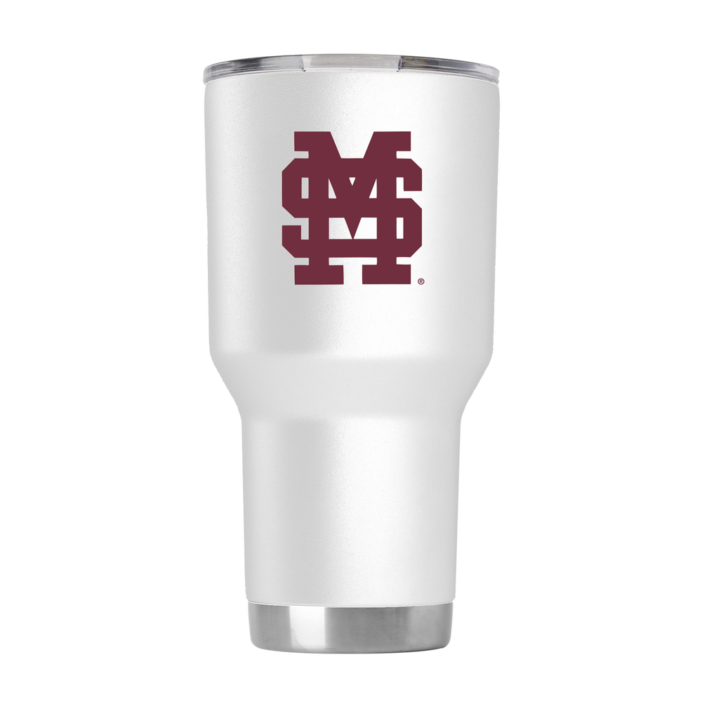 Mississippi State White M over S 30oz Tumbler