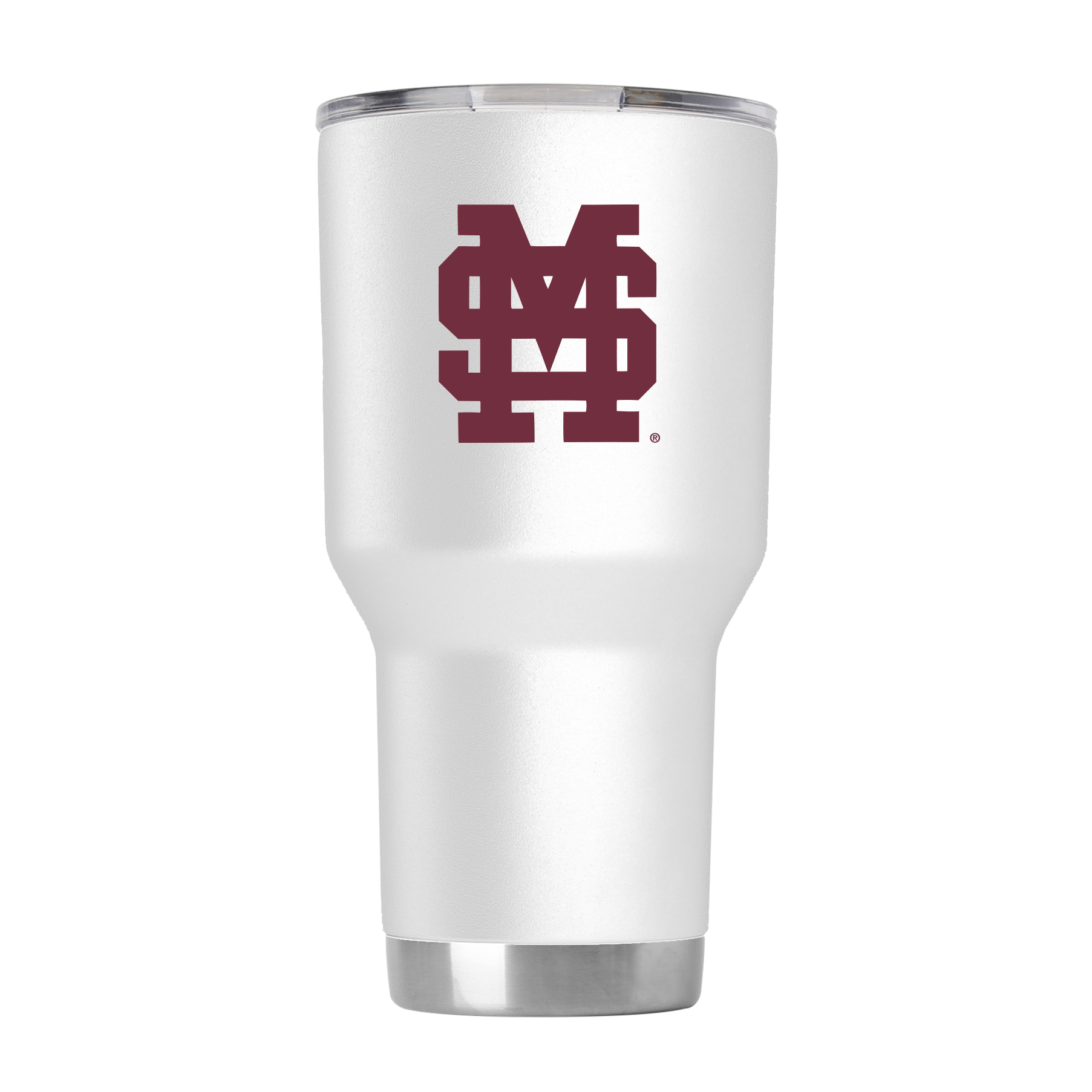 Mississippi State White M over S 30oz Tumbler