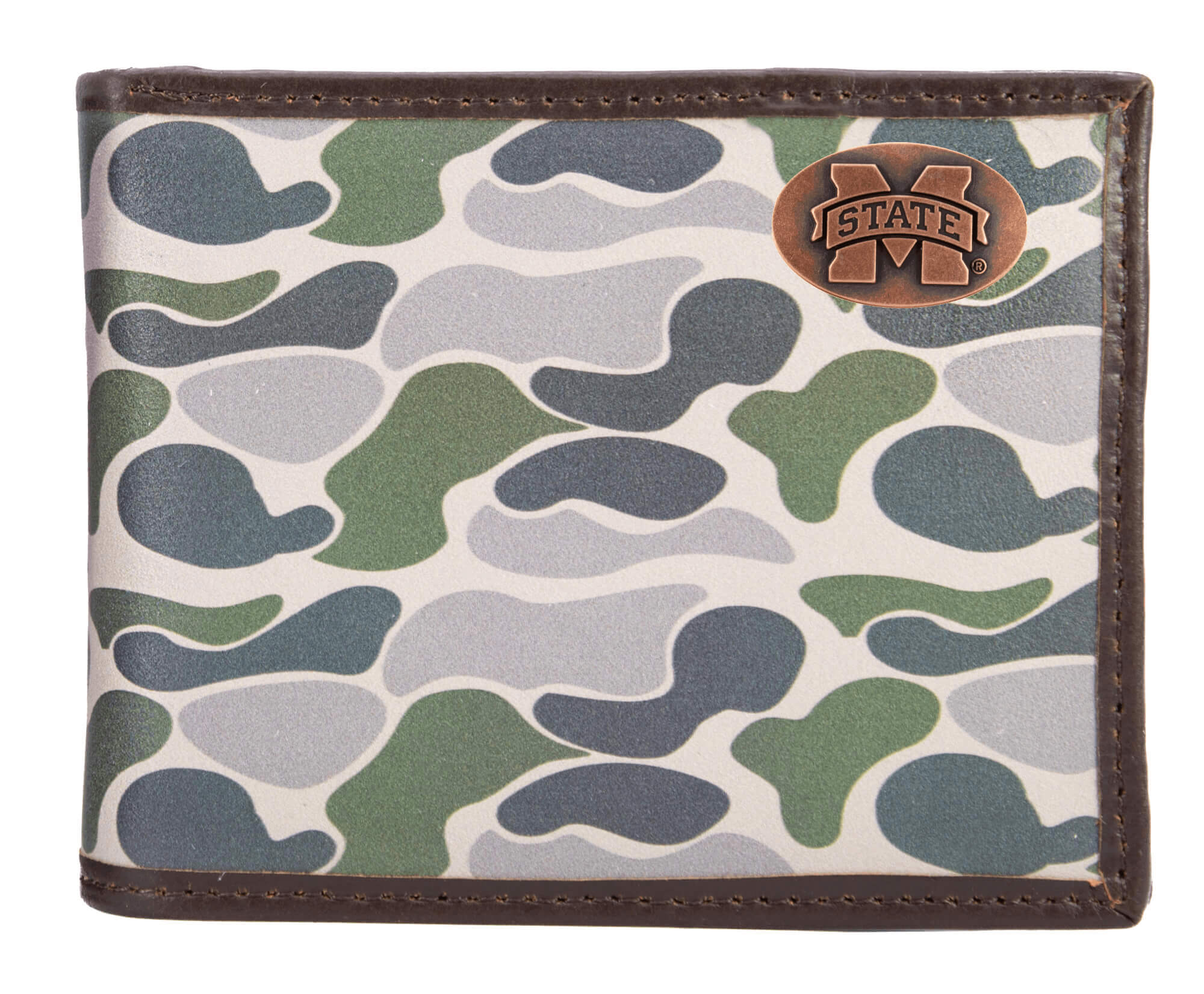 Zep Pro Green Camo Passcase Wallet- MSU