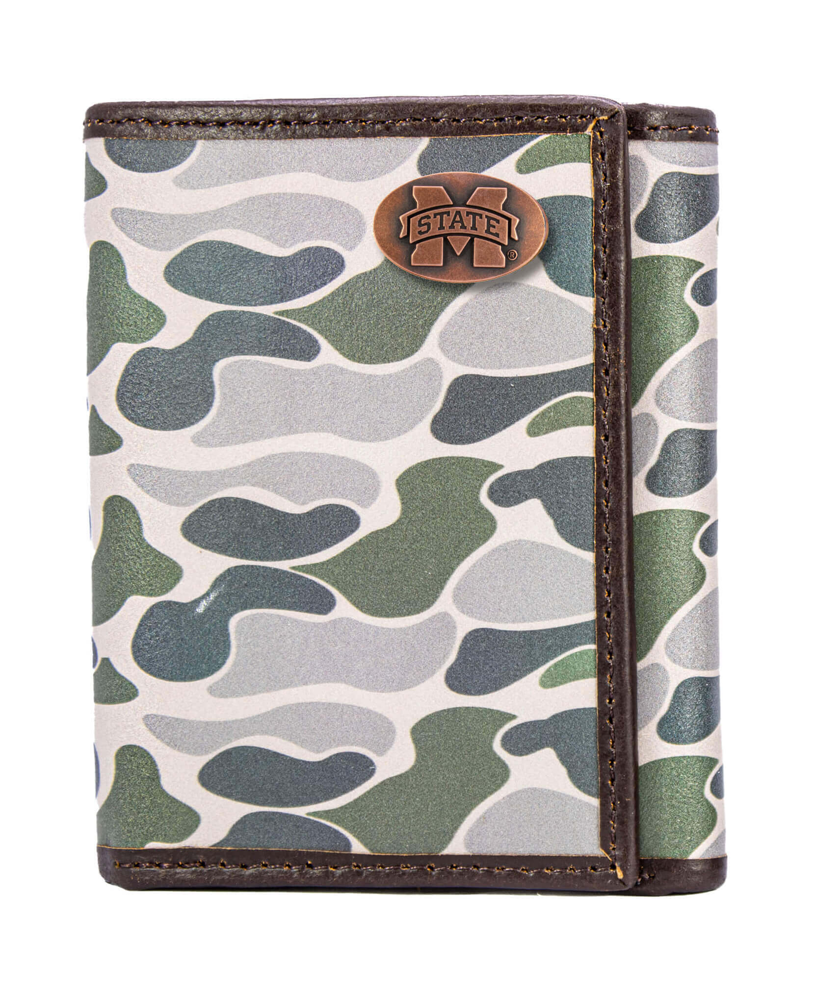 Zep Pro Green Camo Trifold Wallet-MSU