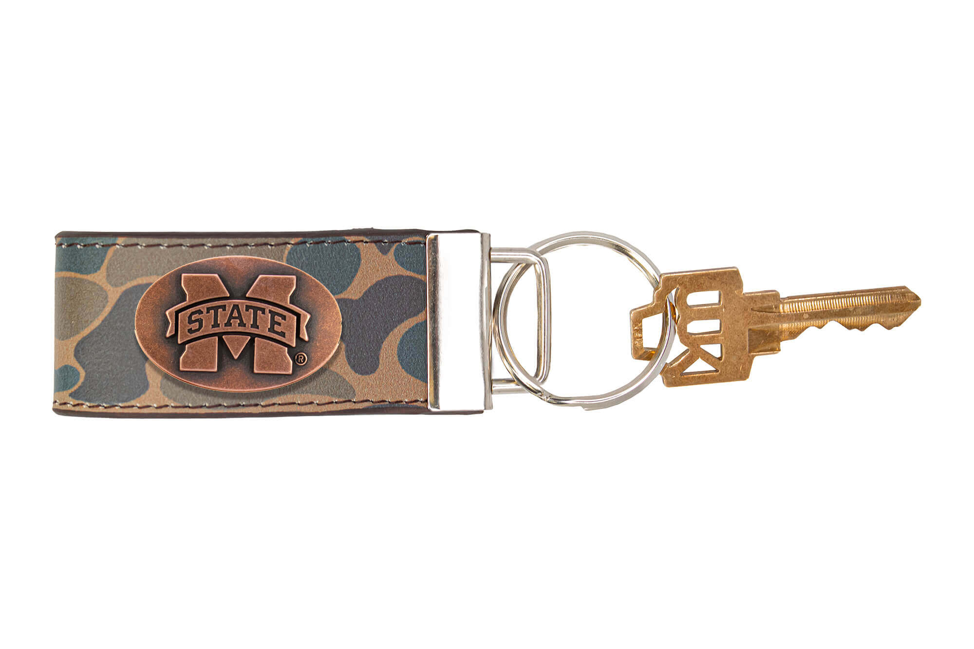 Zep Pro Brown Camo Loop Key Fob-MSU