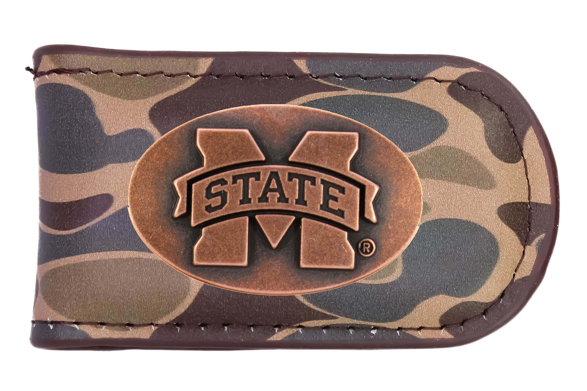 Zep-Pro Old School Brown Camo Money Clip - Mississippi State
