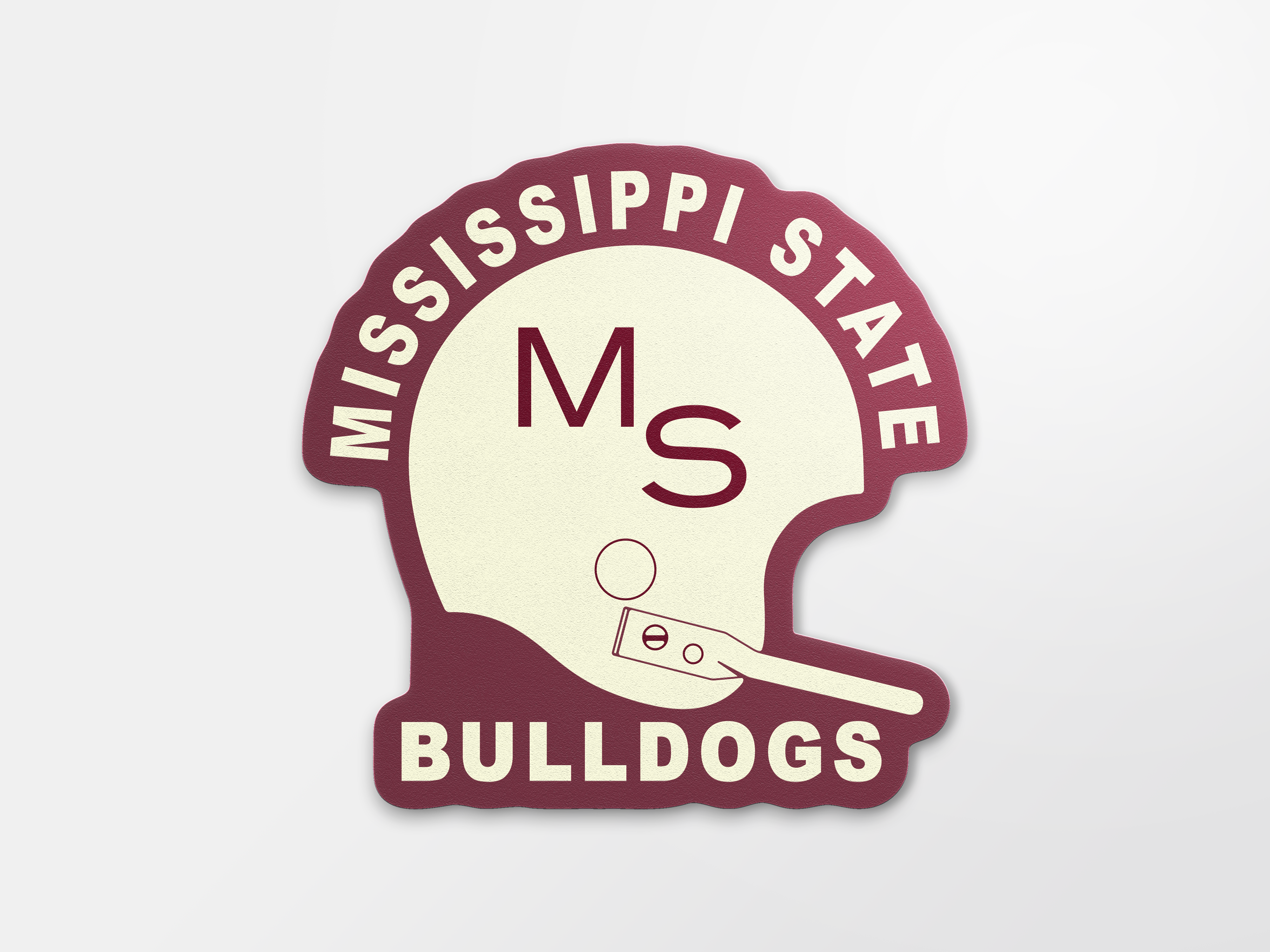 Image One Sticker-Mississippi State Vintage Helmet