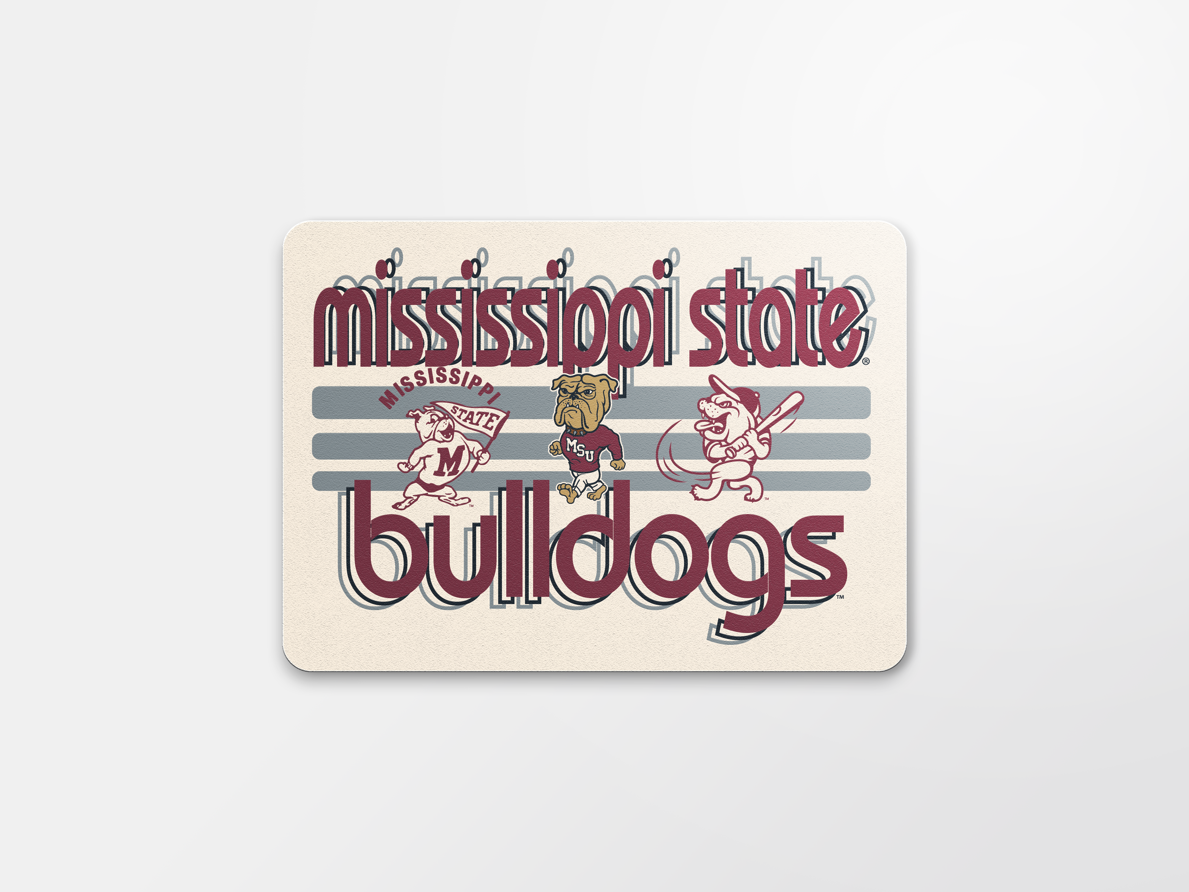 Image One StickIer-Mississippi State Logo Strip