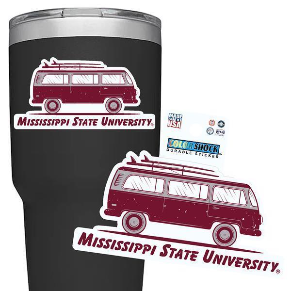 Color Shock Mississippi State Travel Van Sticker
