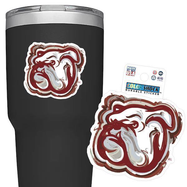 Color Shock Bulldog Watercolor Decal
