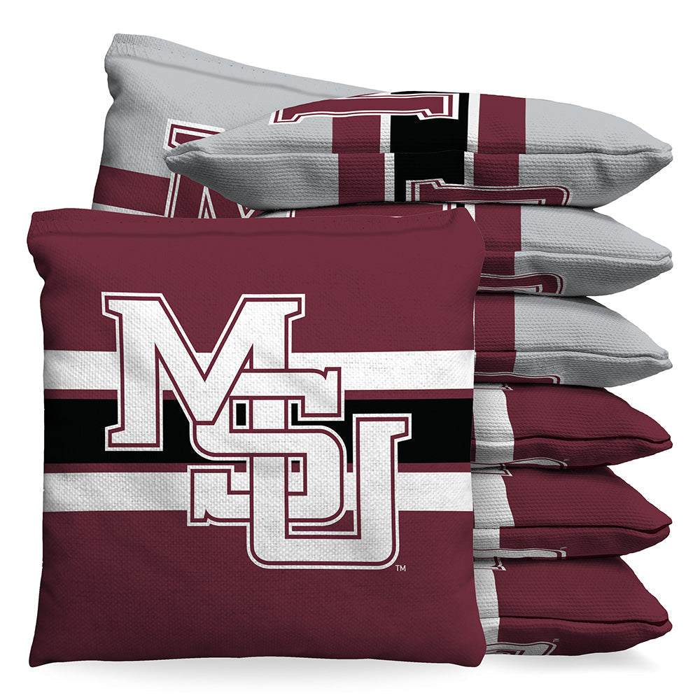 Mississippi State Bulldogs Vintage MSU 1 LB Cornhole Bean Bags by BAGGO (Set of 8)