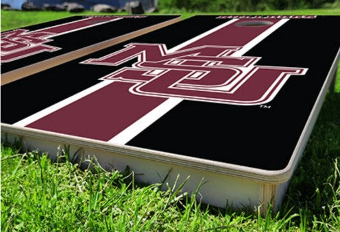 Mississippi State Bulldogs MSU Blackout Pro Cornhole Bean Bag Toss Game 24x48 with 8 Regulation 16oz Bags