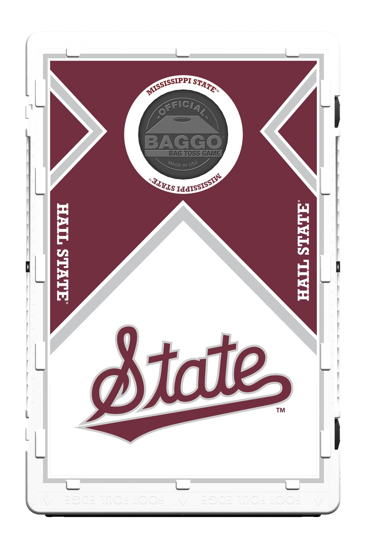 Mississippi State Bulldogs Vintage Baggo Bean Bag Toss Portable Cornhole Game