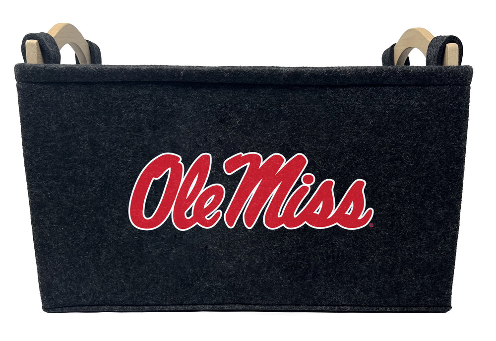 Ole Miss Navy Dog Toy Basket