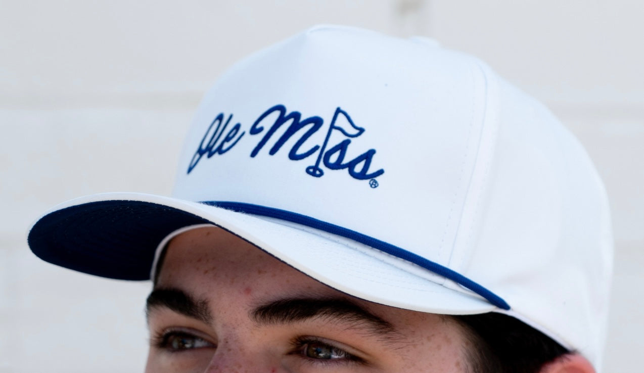 Ole Miss Golf Flag 5 Panel Hat