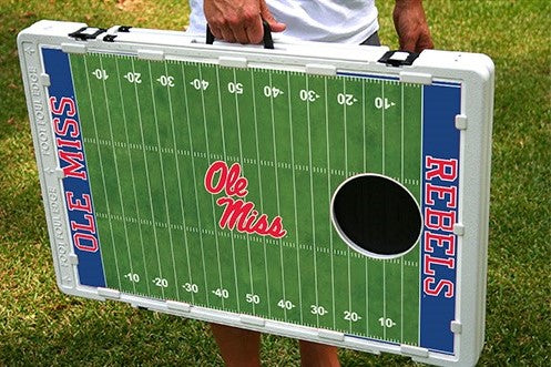 Ole Miss Rebels Home Field Baggo Bean Bag Toss Portable Cornhole Game