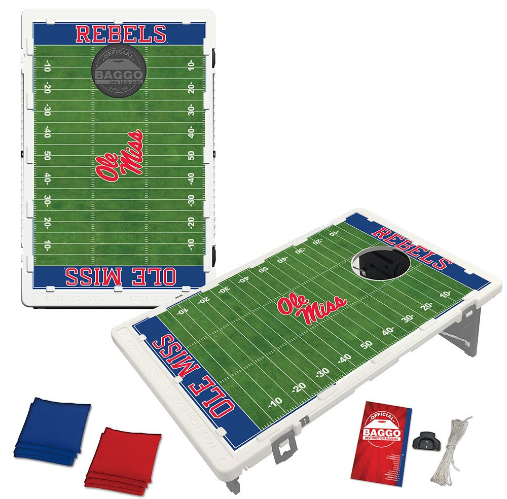 Ole Miss Rebels Home Field Baggo Bean Bag Toss Portable Cornhole Game