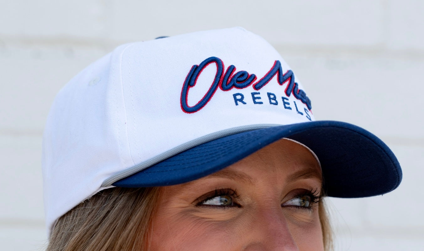 Ole Miss Raised Script Hat