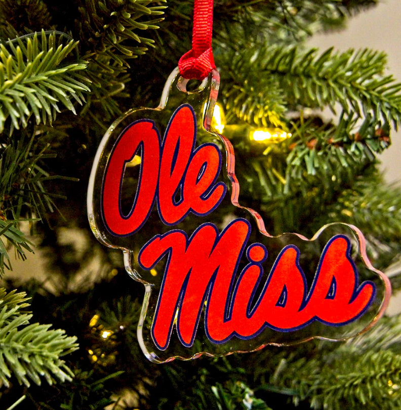 Ole Miss Christmas Ornament