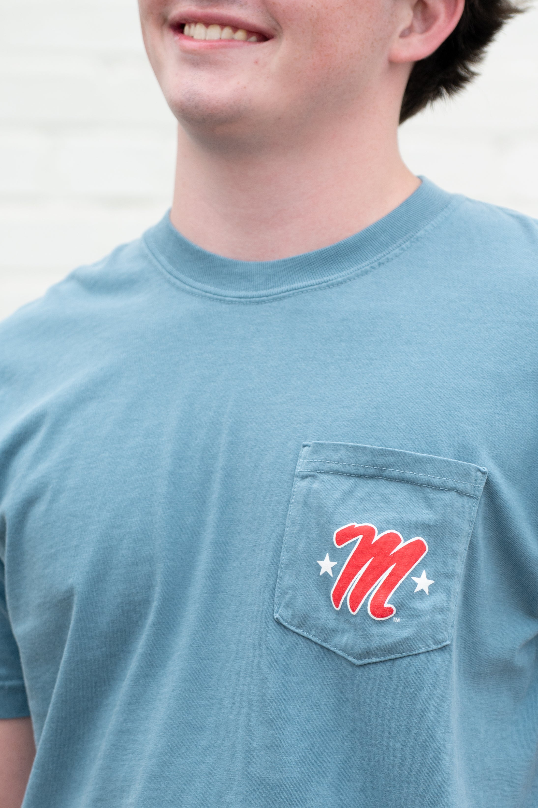 Ole Miss Comfort Color Vaught Blueprint Tee