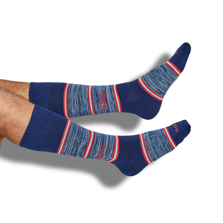 DeadSoxy Ole Miss Navy Rebels Socks