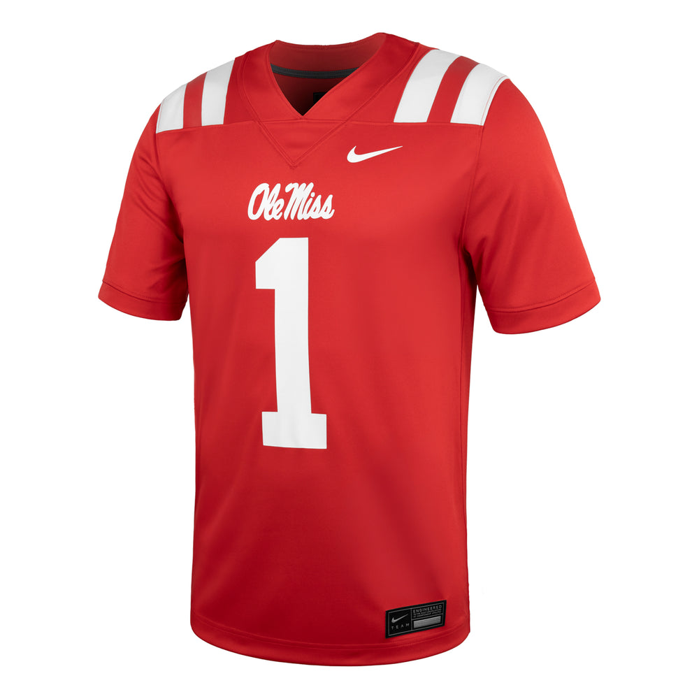 Nike Toddler and Youth Ole Miss Football Jersey #1 - Red