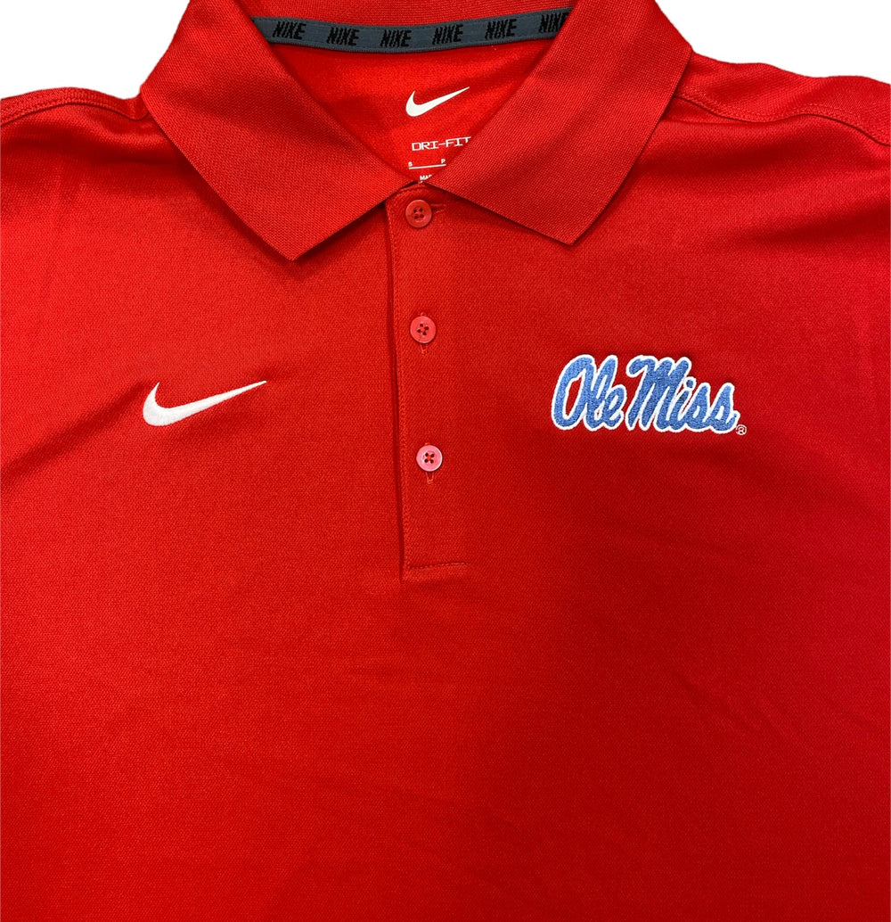 Nike University Red Ole Miss Polo