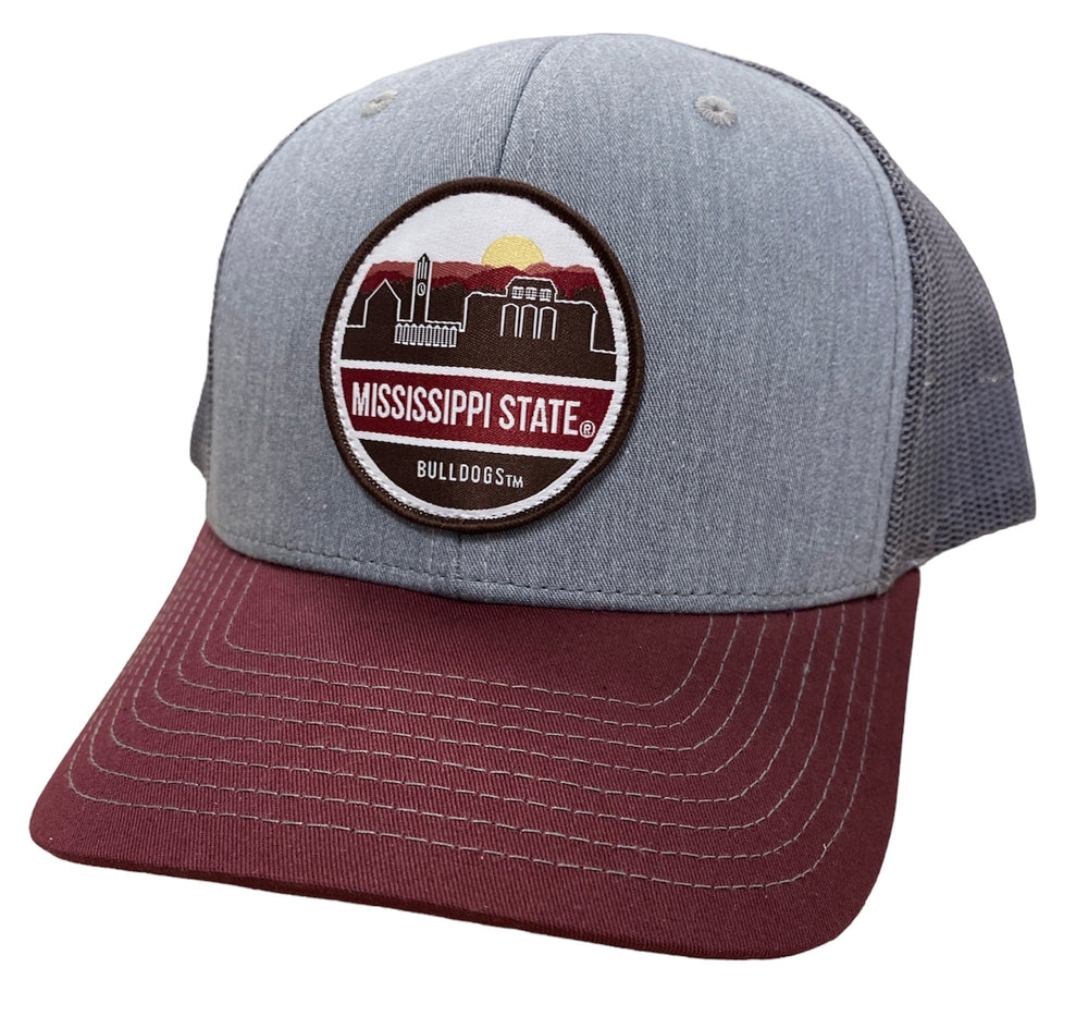 Mississippi State Richardson Sky Line Hat - Maroon and Gray
