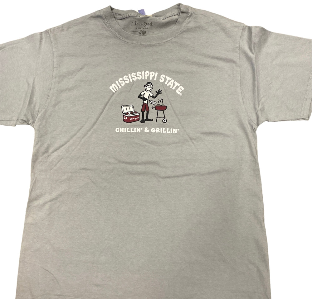 Life is Good Mississippi State ‚ÄúChillin & Grillin‚Äù Tee