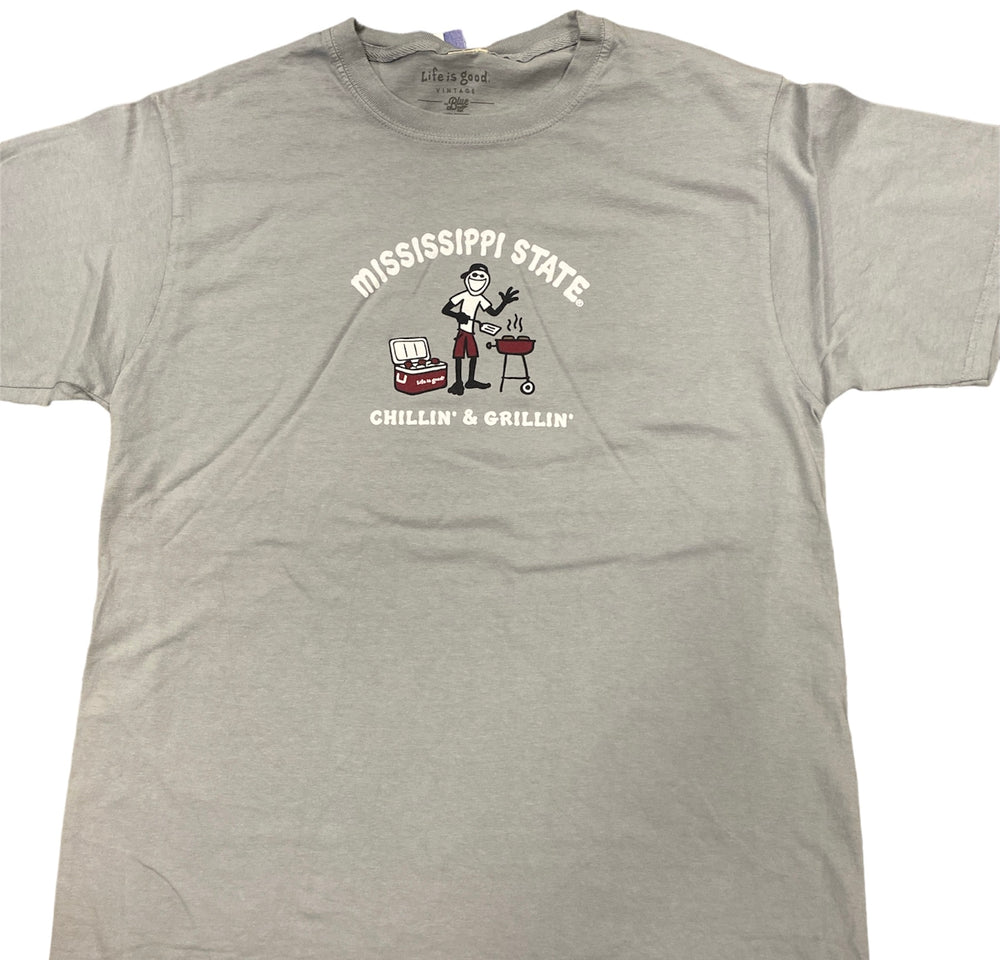Life is Good Mississippi State “Chillin & Grillin” Tee