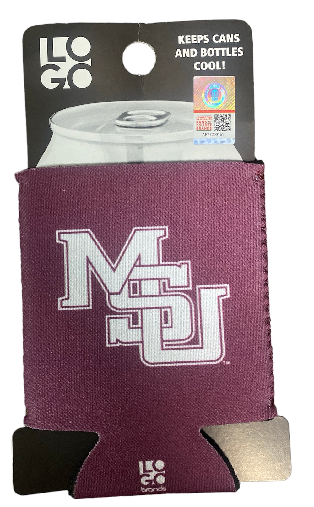 Interlocking MSU Slim Can Koozie – University Screenprint Inc