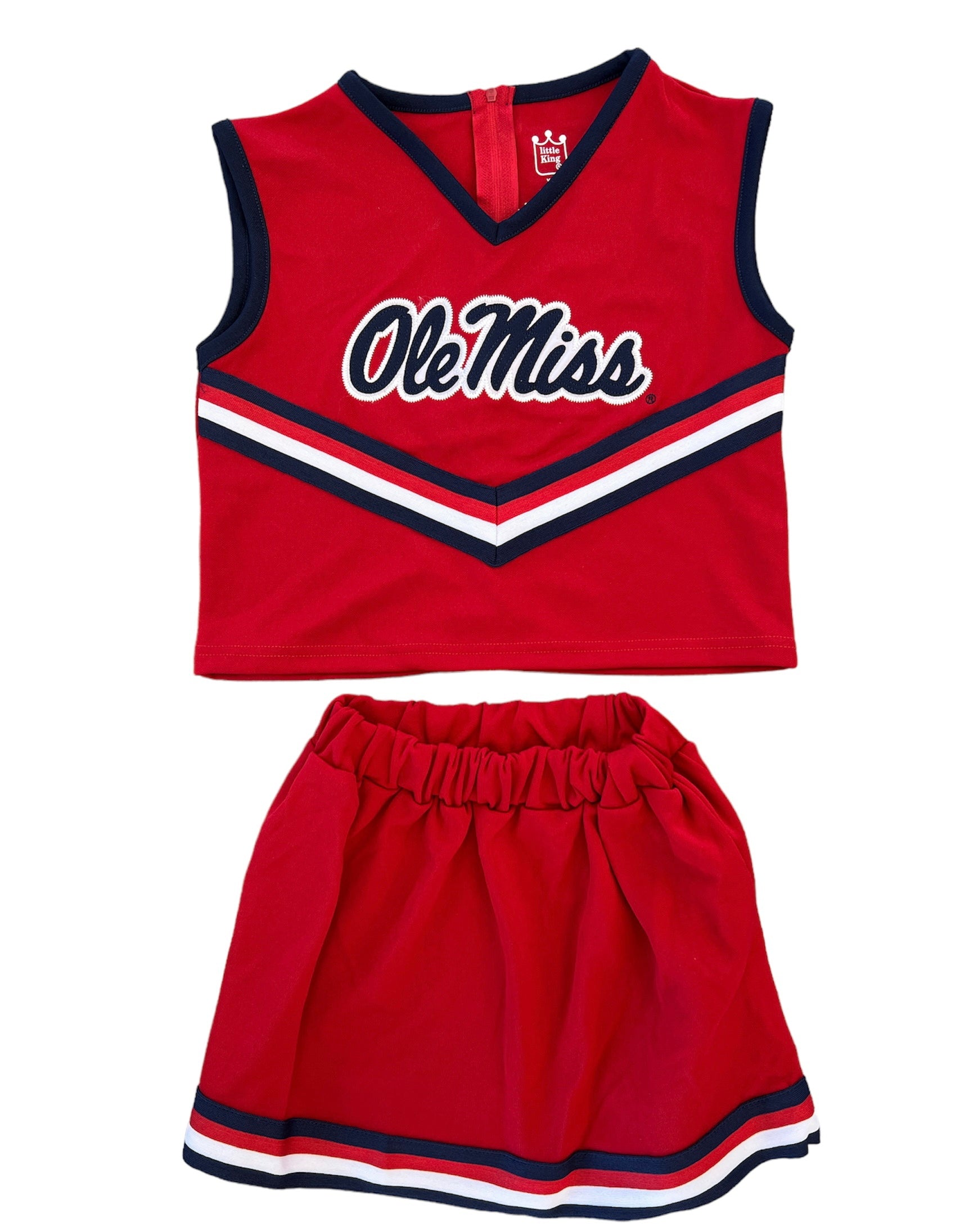 Little King Two Piece Cheer Outfit- Red