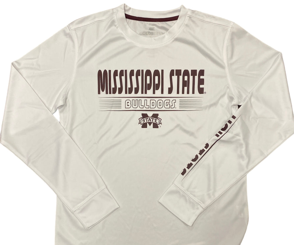 Mississippi State Colosseum Youth Dri Fit Long Sleeve tee