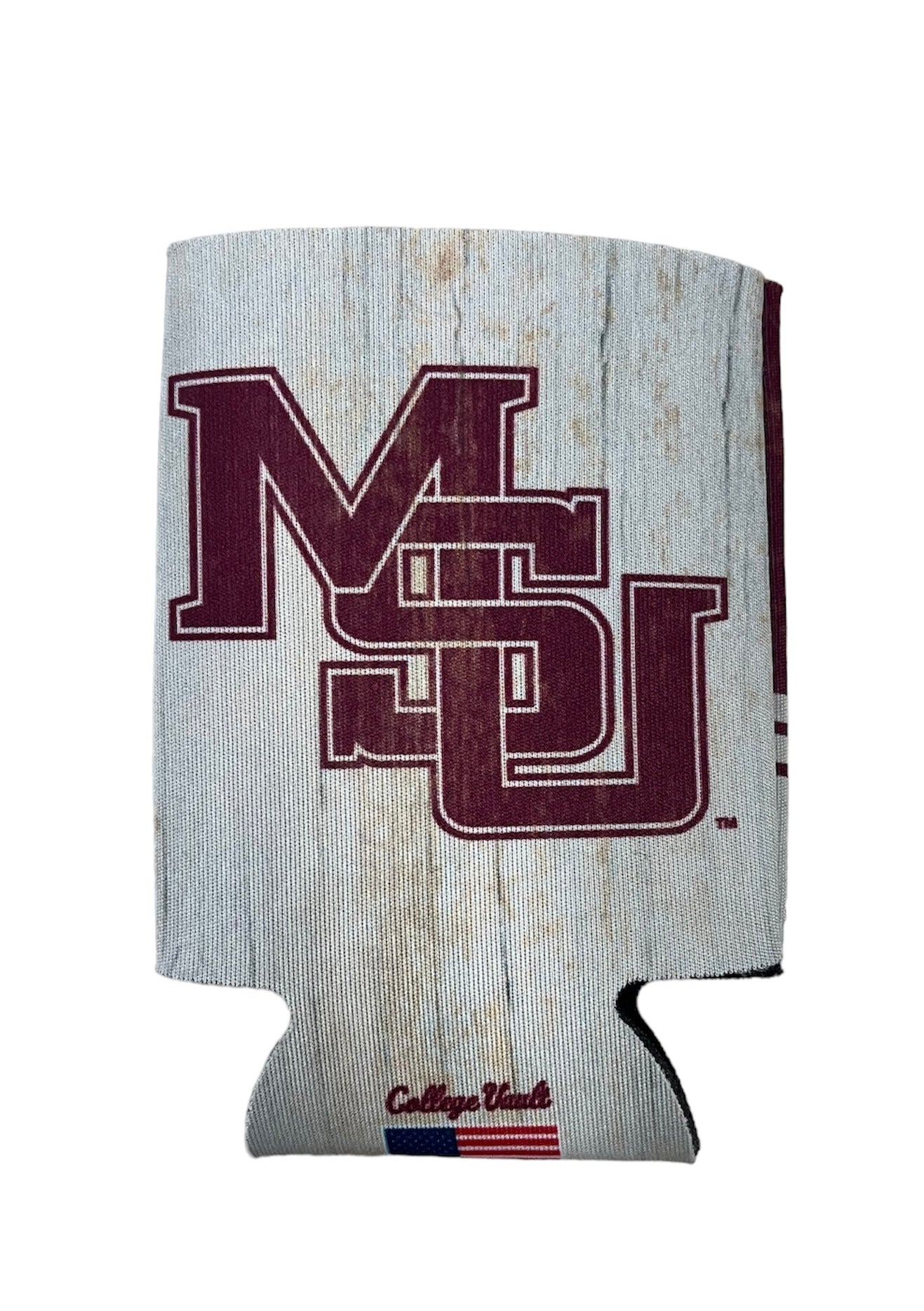 Interlocking MSU Vintage Can Cooler
