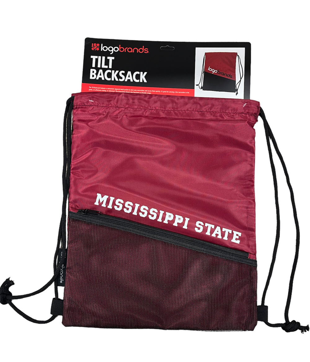 Logo Brand Tilt Backsack Mississippi State