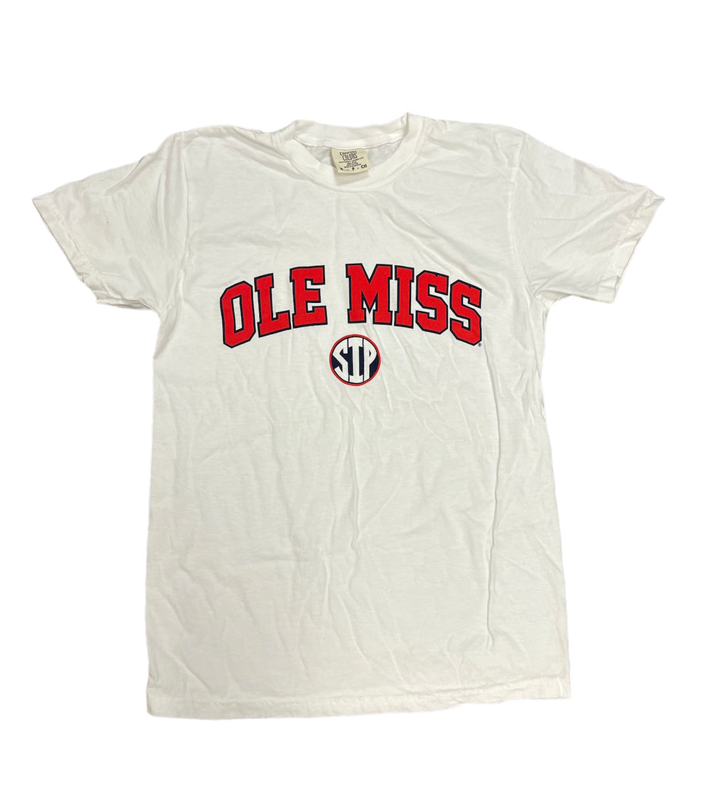 Comfort Color White Ole Miss SIP Tee