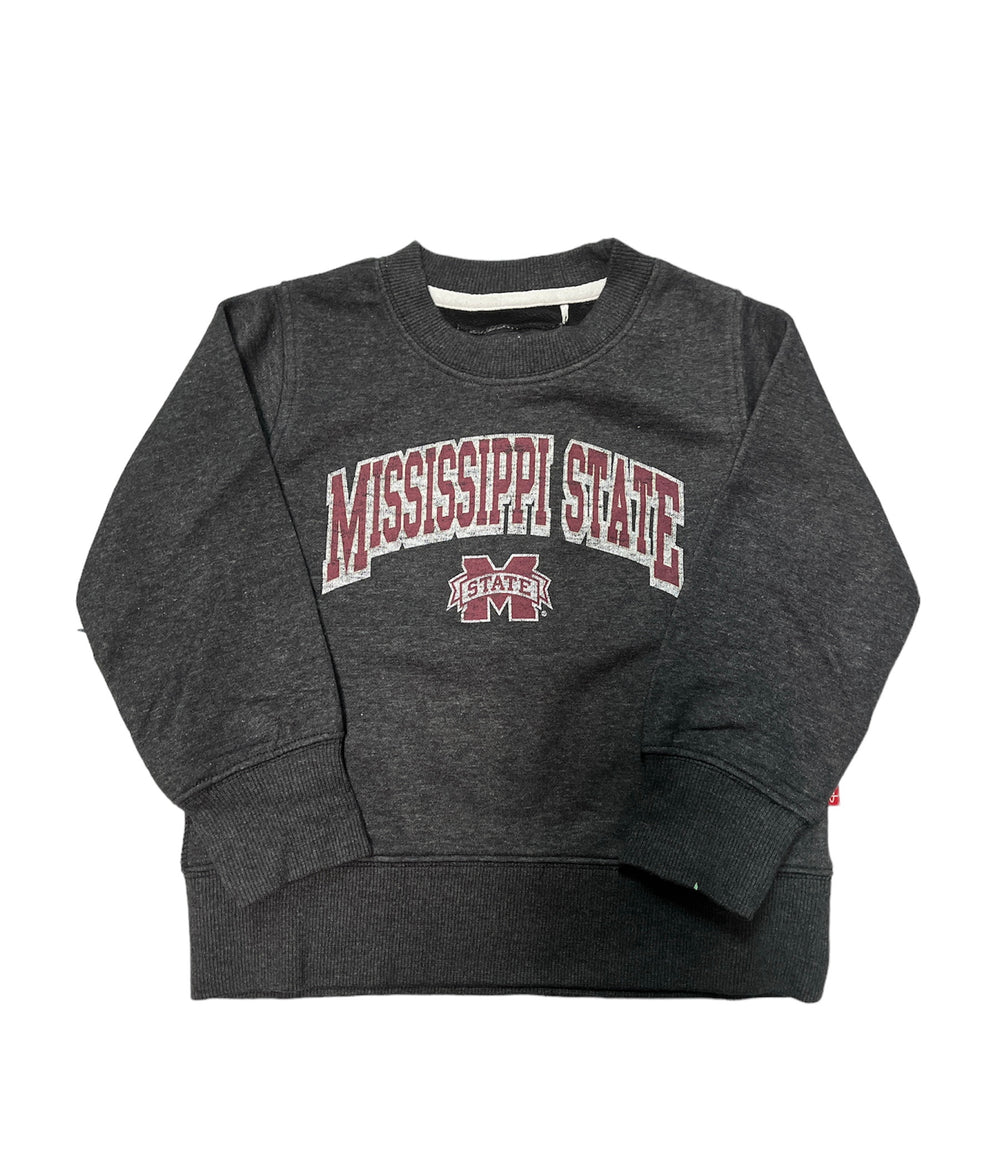 Garb Toddler and Youth Charcoal Mississippi State Sweatshirt